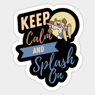 Splash Mountain - Keep Calm Sticker